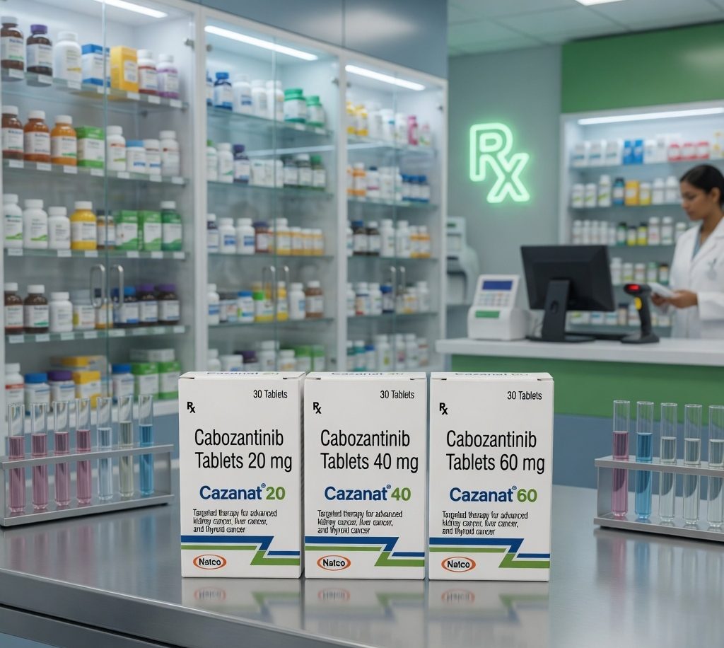 Cabozantinib tablets used for advanced kidney cancer liver cancer and thyroid cancer targeted therapy treatment